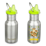 Kinder Edelstahl Trinkflasche Klean Kanteen Sippy 355ml Silber