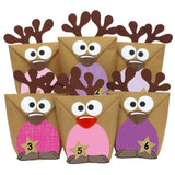 Adventskalender Rentiere Lila