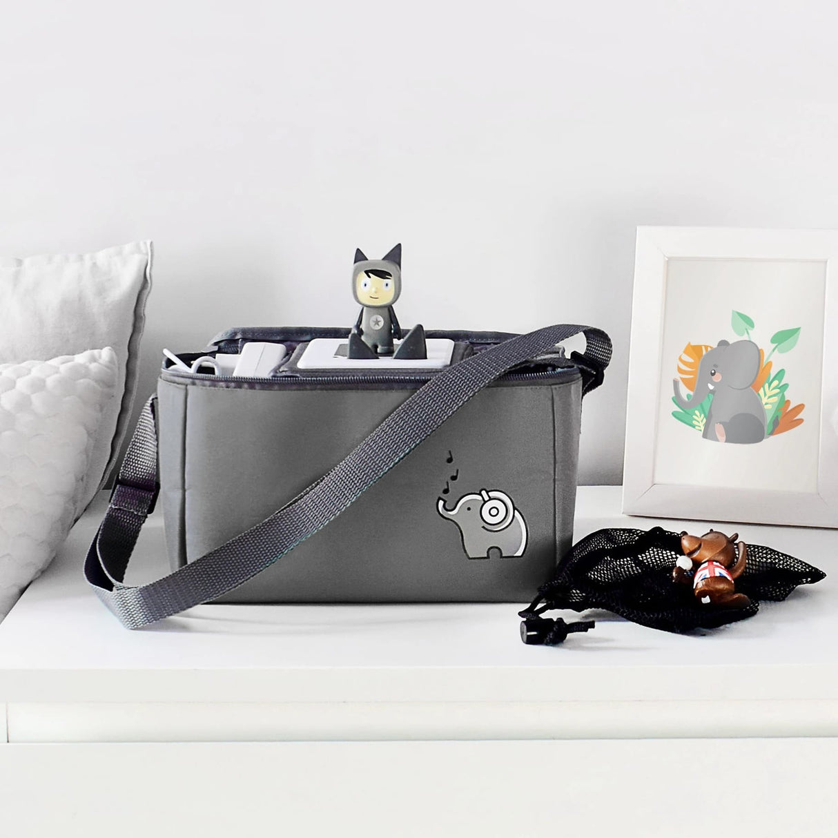 Tonieboxtasche Grau