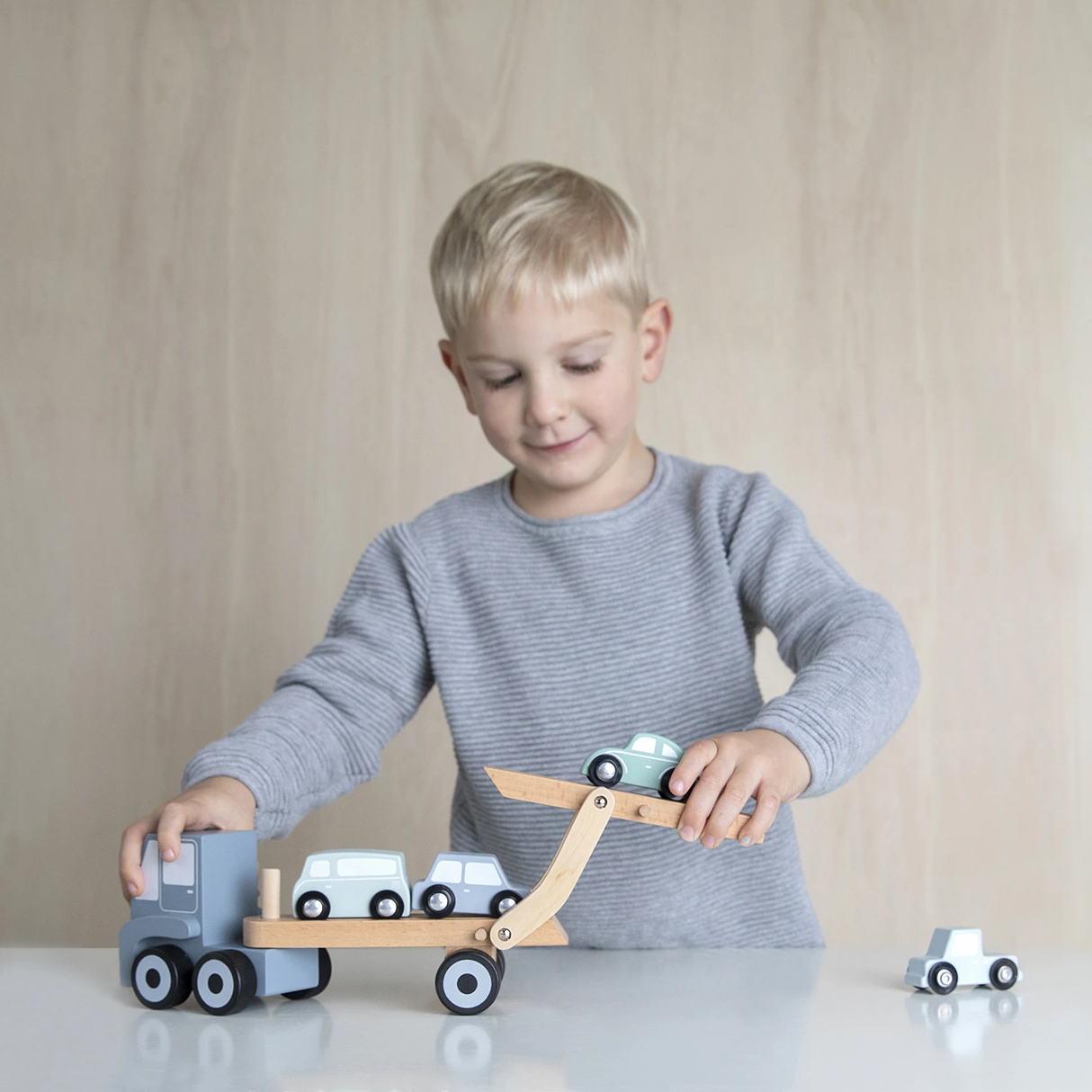 Little Dutch Auto Transportwagen