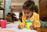 Kinder Edelstahl Trinkbecher mit Strohhalm Coral
