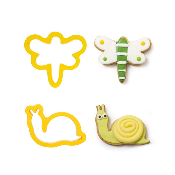 Ausstechformen Set Decora Libelle und Schnecke