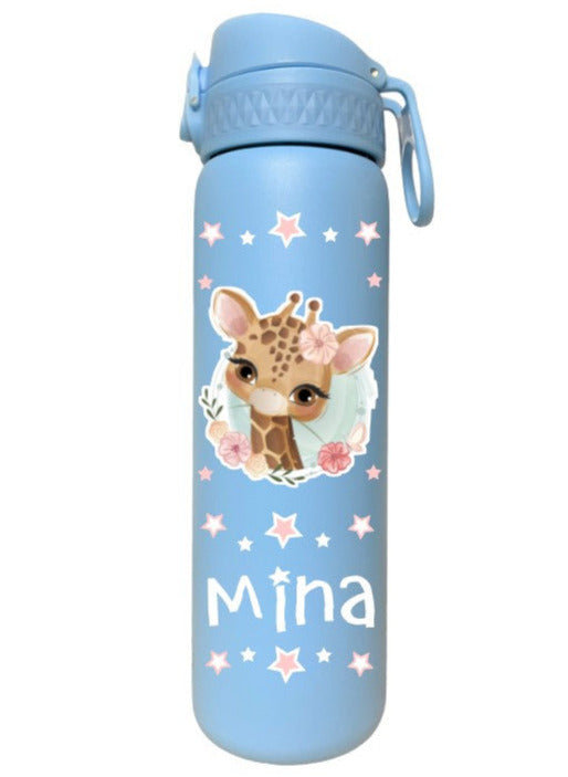 Edelstahl Trinkflasche Ion8 500ml Pastellblau