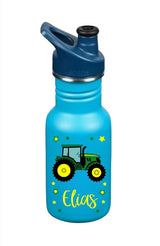 Kinder Edelstahl Trinkflasche Klean Kanteen Sport 355ml Blau