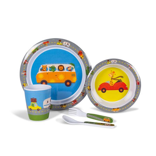 Kindergeschirr Set Auto