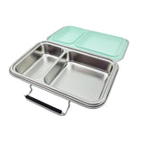 Edelstahl Znünibox Baurelia Box Eco mit 2 Unterteilungen Mint