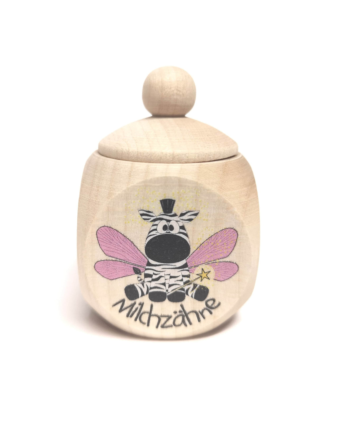 Milchzahndose Zebra Rosa