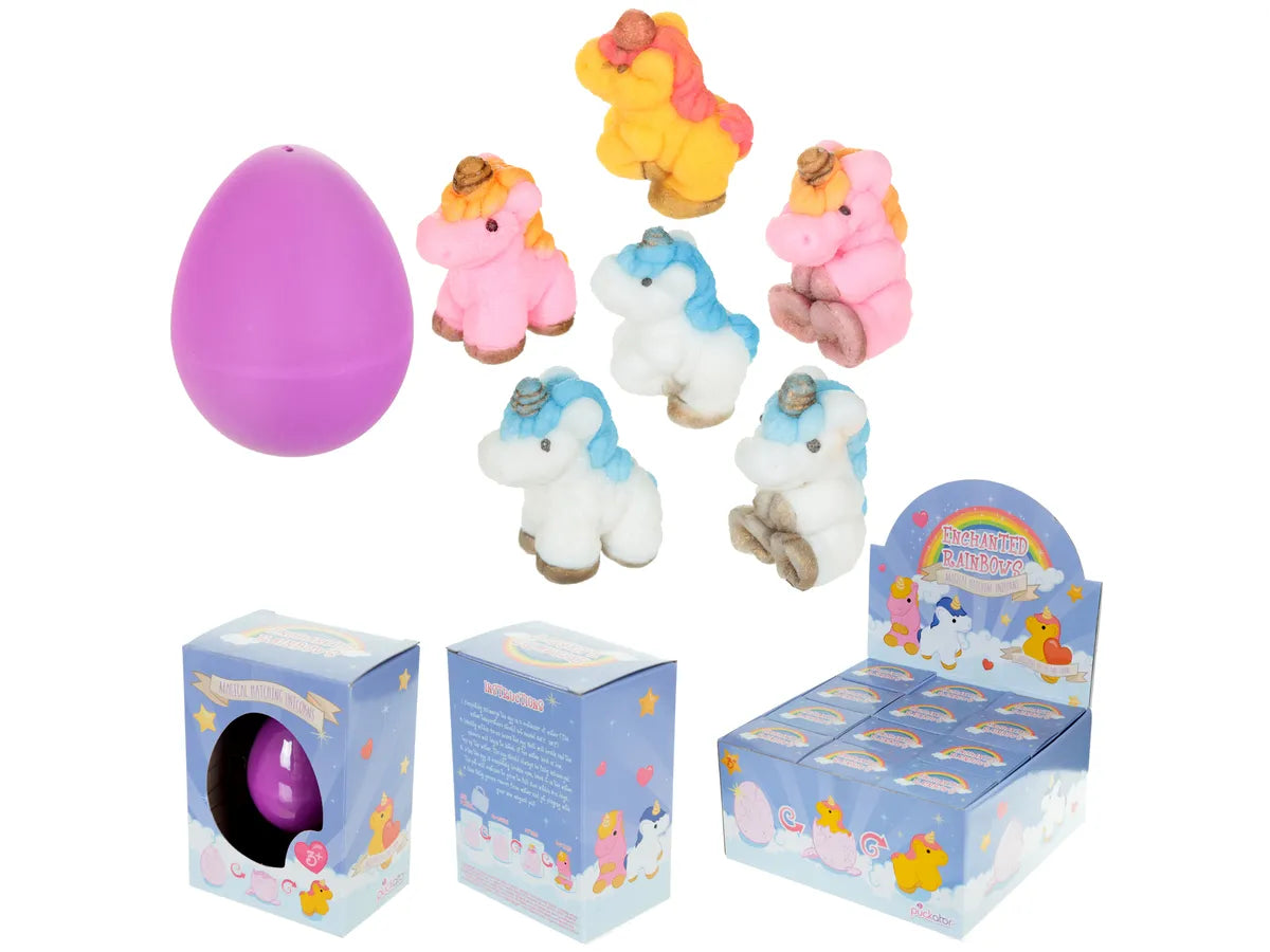 Wachsendes Einhorn im Ei assortiert