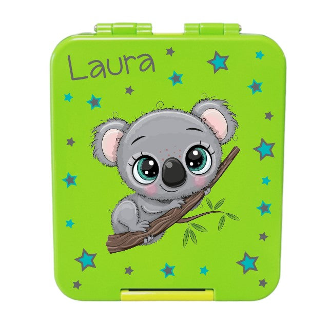 znünibox koala, lunchbox koala, brotdose koala, znünibox personalisiert koala, znünibox bedruckt koala, lunchbox bedruckt koala, znünibox kinder koala, lunchbox kinder koala, baurelia box midi grün