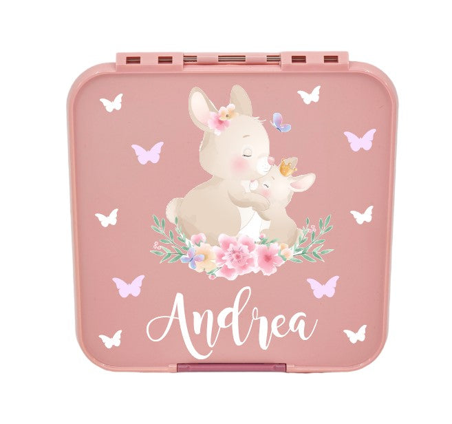 Znünibox Little Lunch Box Bento Three mit 3 Unterteilungen Altrosa