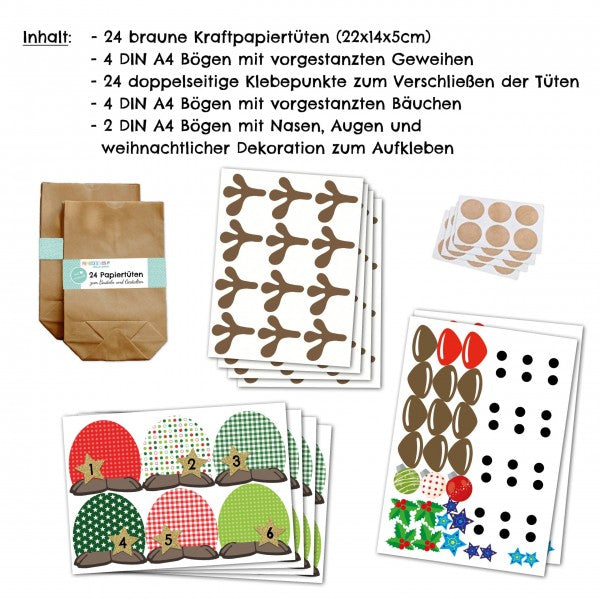 Adventskalender Rentiere