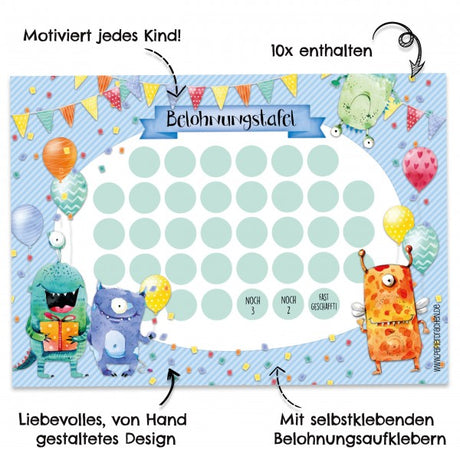 Belohnungstafel Monster