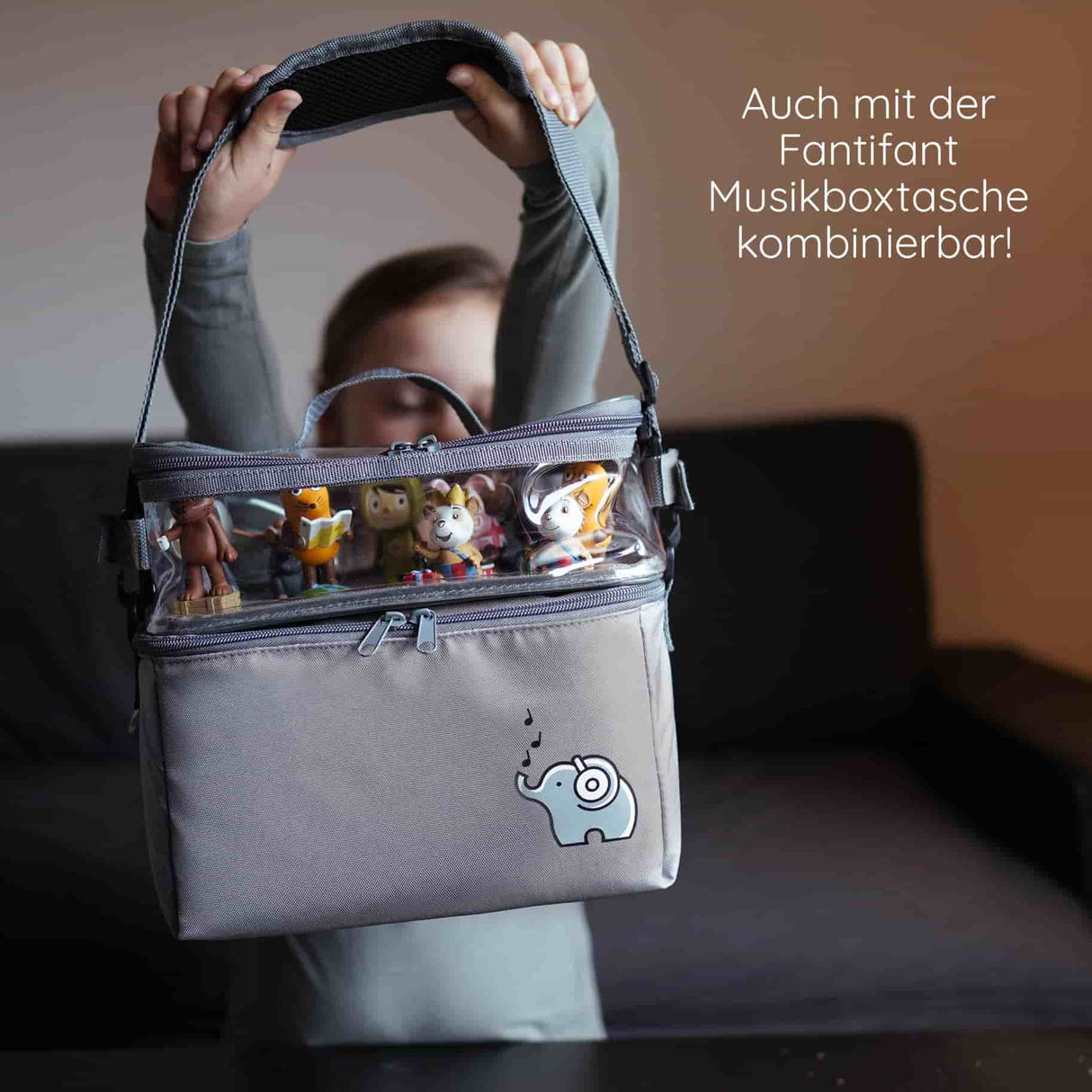 Tonieboxtasche Grau