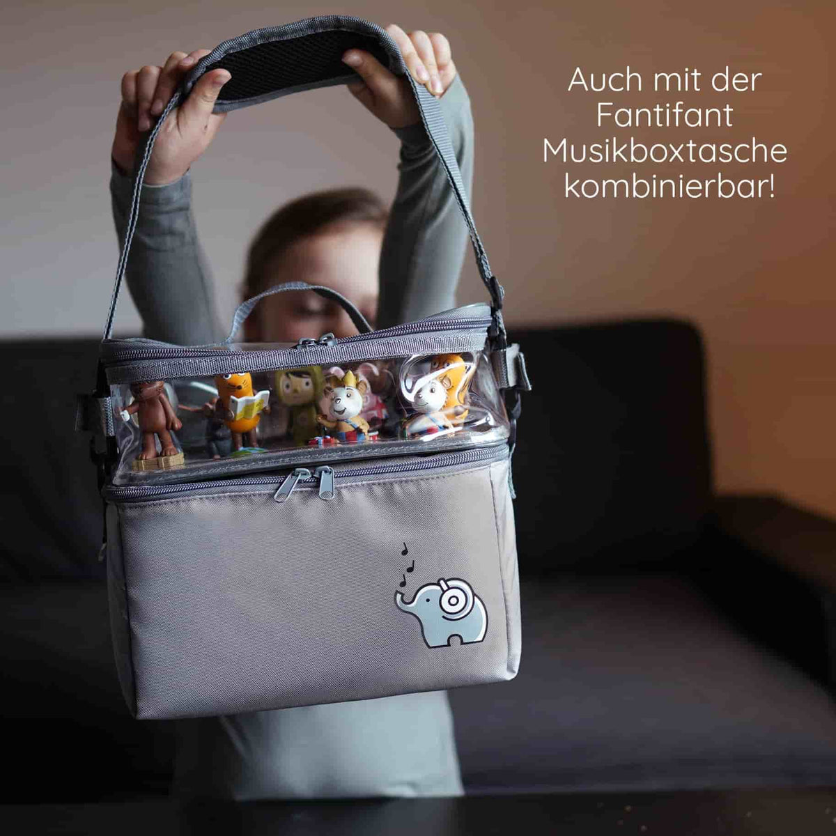 Toniebox Tasche – Aufbewahrungstasche Mit Fächern Für Box & Figuren, Violett, Faltbar