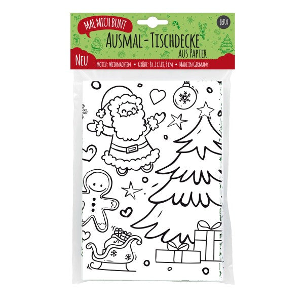 Ausmal Tischdecke XL Weihnachten
