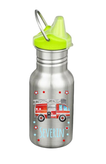 Kinder Edelstahl Trinkflasche Klean Kanteen Sippy 355ml Silber