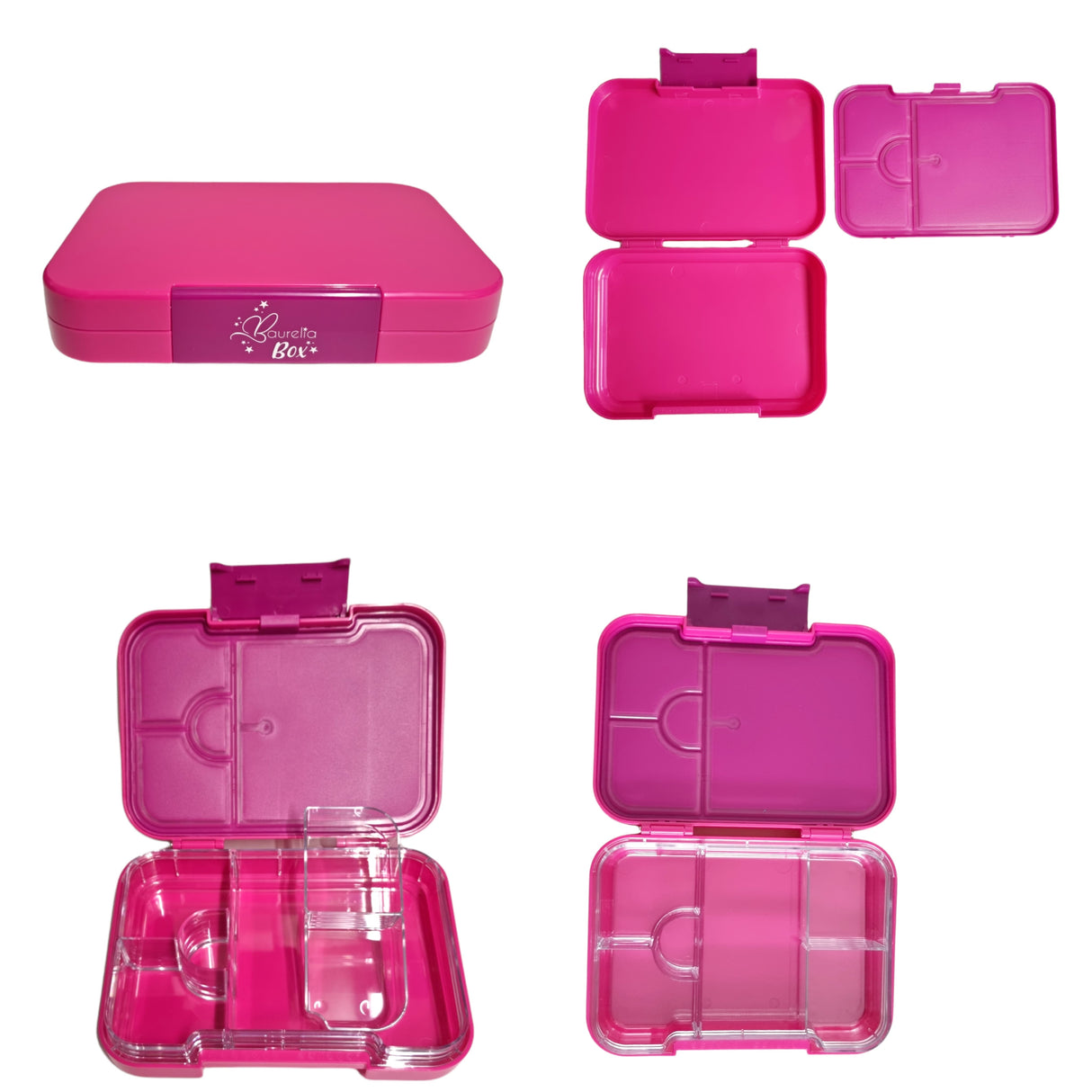 SET Znünibox und Trinkflasche Baurelia Box Maxi mit Ion8 400ml Pink