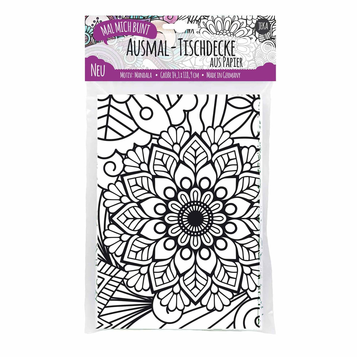 Ausmal Tischdecke XL Mandala
