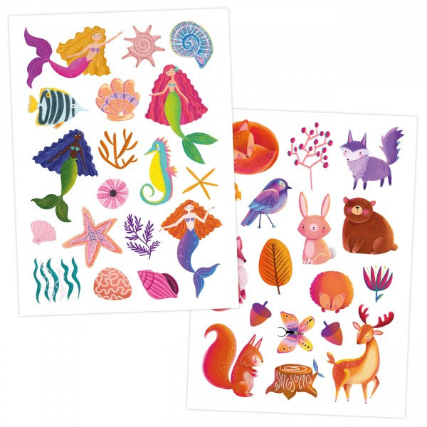 Kinder Tattoo 100 Stück Metallic Set Mädchen