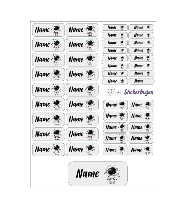Stickerset Baurelia Astronaut 1