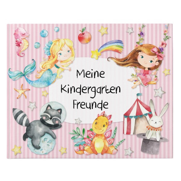 Freundebuch für Kinder im Kindergarten - Rosa