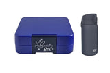 SET Znünibox und Thermosflasche Baurelia Box Midi mit Ion8 350ml Blau