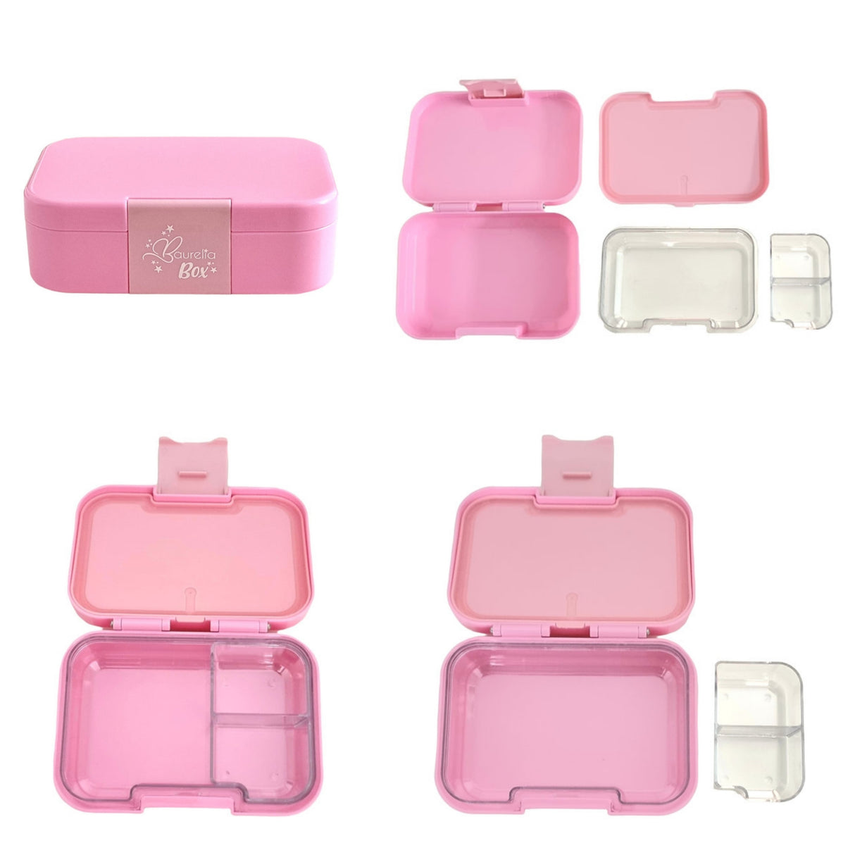 SET Znünibox und Trinkflasche Baurelia Box Mini mit Ion8 400ml Rosa