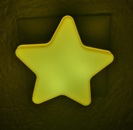 Nachtlicht Steckdose Stern LED Gelb