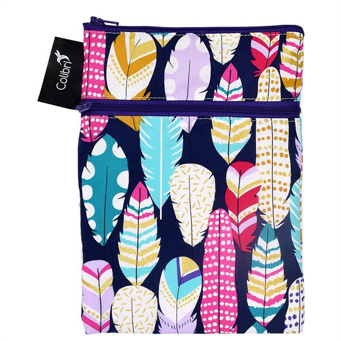 Wetbag und  Lunchbag Colibri Feder Color
