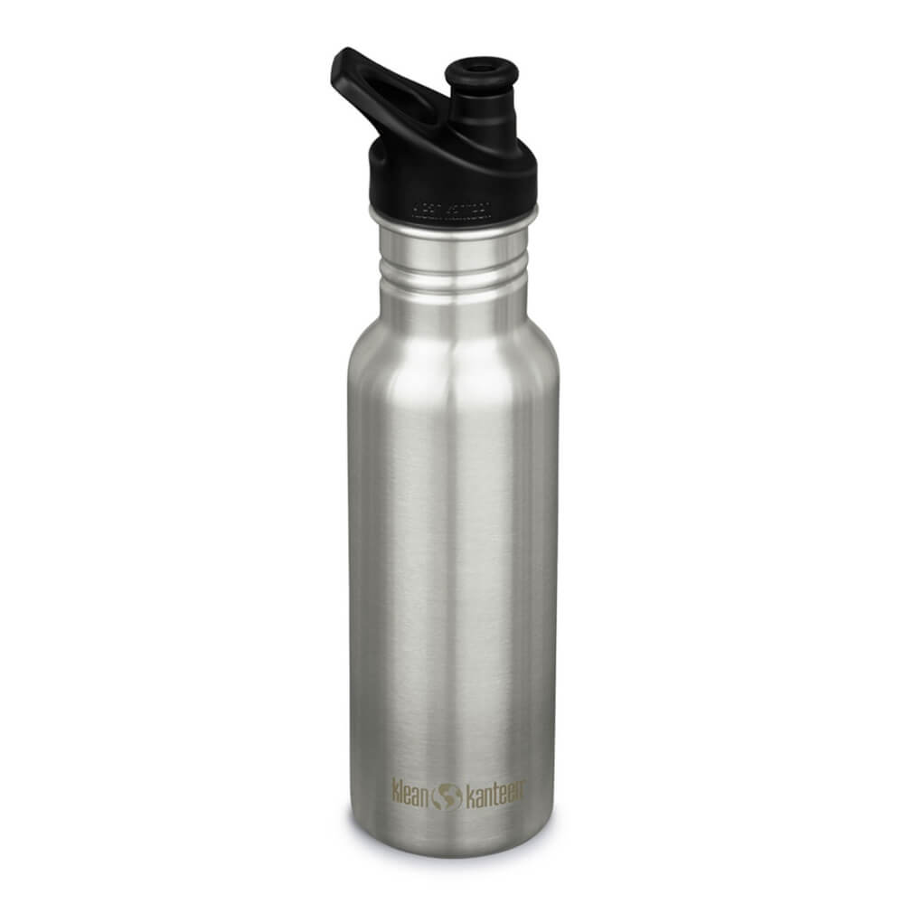 Edelstahl Trinkflasche Klean Kanteen 532ml Silber
