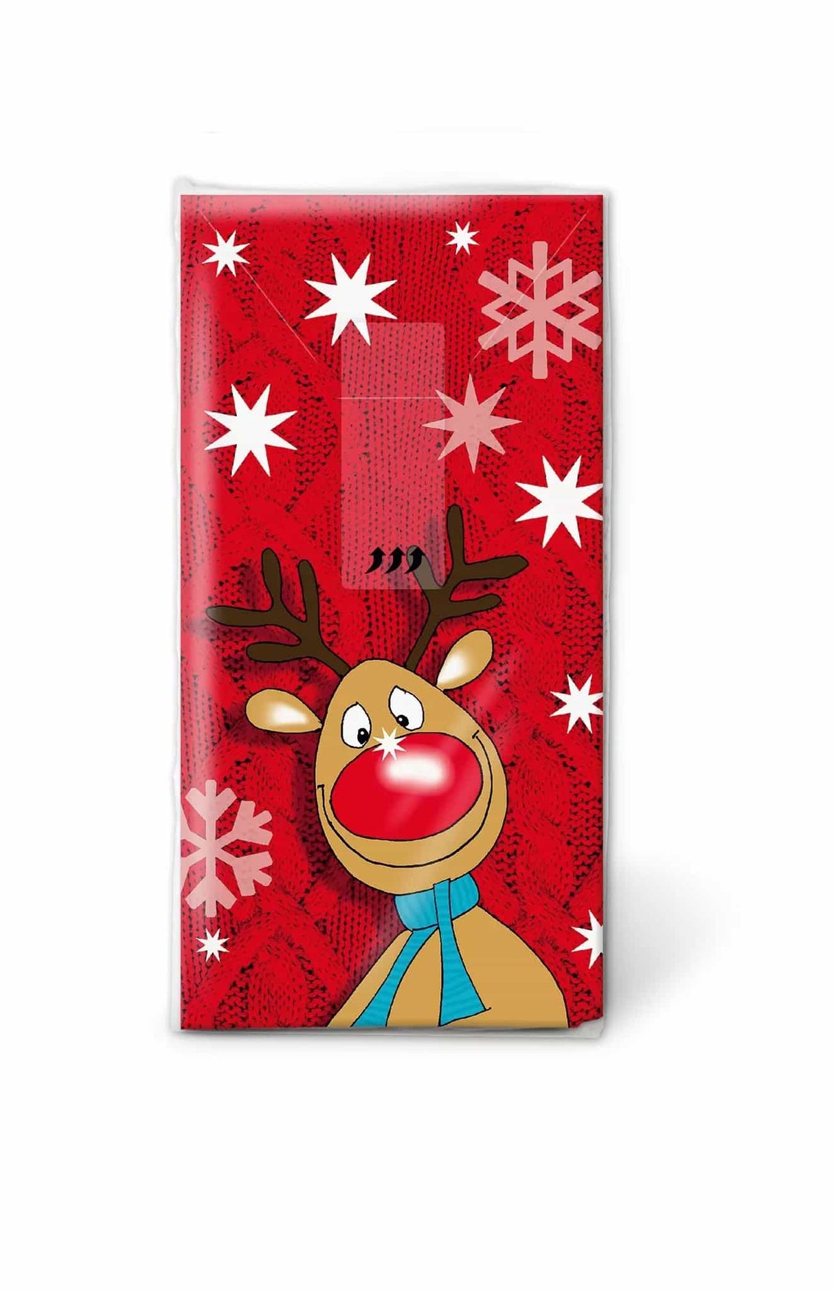 Taschentücher mit Muster Rudolf Rot
